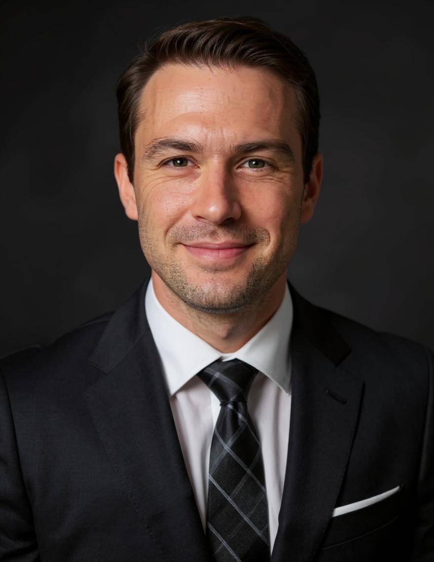 Professional male headshot example