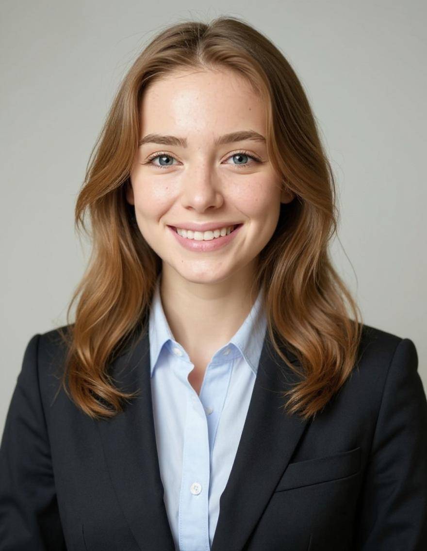 Professional female headshot example